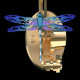 teching flying dragonfly kinetic sculpture 3d metal model diy kits