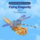 teching flying dragonfly kinetic sculpture 3d metal model diy kits