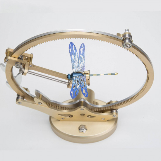 teching flying dragonfly kinetic sculpture 3d metal model diy kits