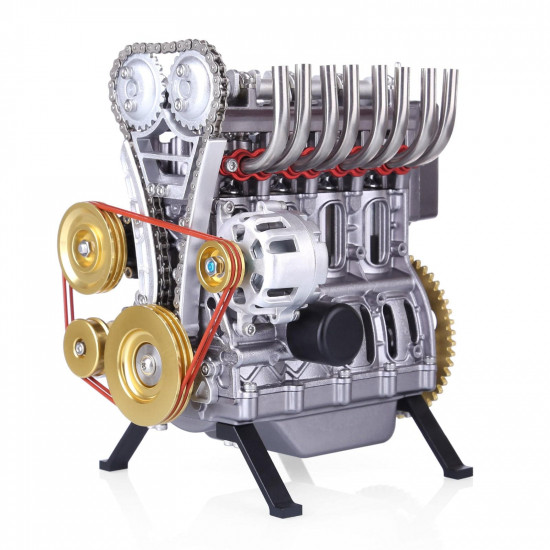 teching inline four-cylinder full aluminum alloy assembling model science education engine for collection