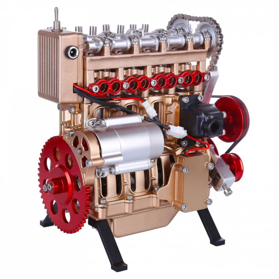 teching inline four-cylinder full aluminum alloy assembling model science education engine for collection