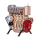 teching inline four-cylinder full aluminum alloy assembling model science education engine for collection