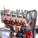 teching inline four-cylinder full aluminum alloy assembling model science education engine for collection