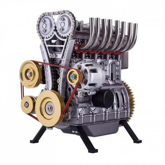 teching inline four-cylinder full aluminum alloy assembling model science education engine for collection