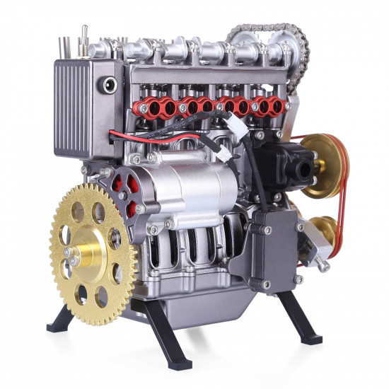 teching inline four-cylinder full aluminum alloy assembling model science education engine for collection