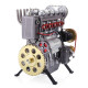 teching inline four-cylinder full aluminum alloy assembling model science education engine for collection