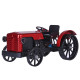 teching mini app rc tractor  metal romote control model tractor in red diy assembly kit educational toy gifts collection - enginediy