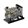 teching workable small mini horizontal shaft diesel engine metal model kits diy ohv 4-cylinder engine