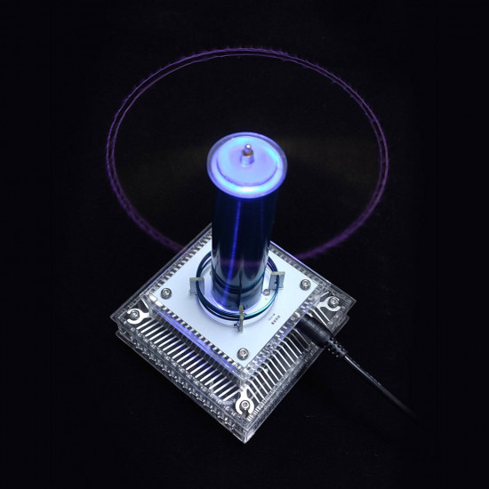 tesla coil plasma motor horn musical electronic experiments toys standard version- us plug