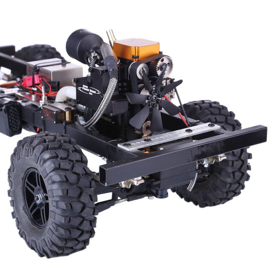 toyan 1/10 modified upgrade gas powered rc car without car body shell (with fs-s100g / 4ch 2.4g remote control / one key remote start engine / automatic clutch)