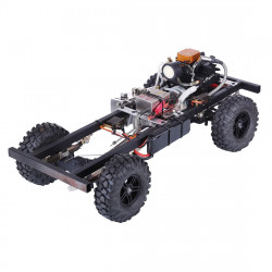 toyan 1/10 modified upgrade gas powered rc car without car body shell (with fs-s100g / 4ch 2.4g remote control / one key remote start engine / automatic clutch)