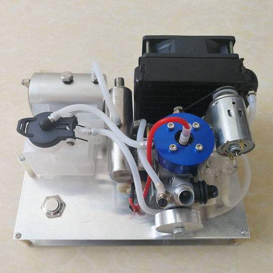 toyan level 15 diy modify methanol engine into gasoline engine  generator with water-cooled radiator device
