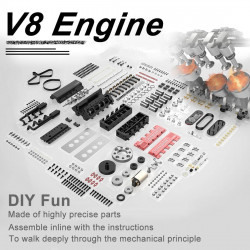 toyan v8 nitro engine fs-v800 rc engine model building kits 28cc