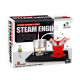 twin live steam engine model kit + led generator learning equipment