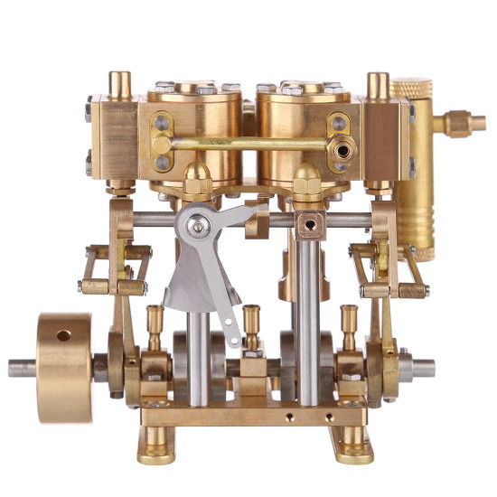 two cylinder reciprocating steam engine model mini brass double cylinder reciprocating engine model