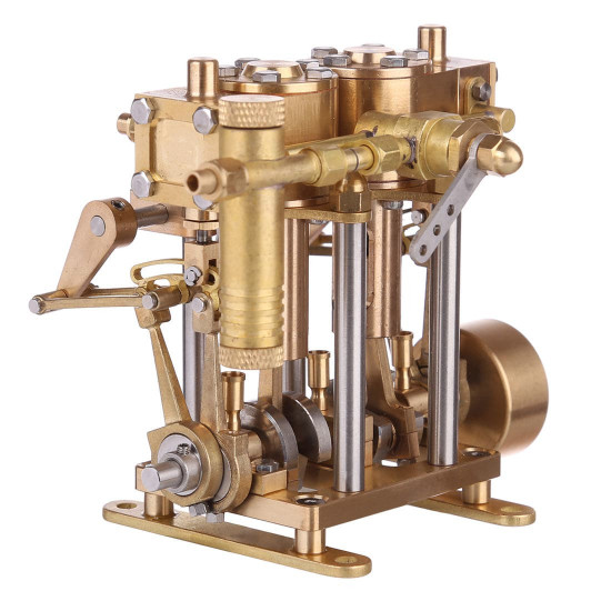 two cylinder reciprocating steam engine model mini brass double cylinder reciprocating engine model