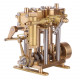 two cylinder reciprocating steam engine model mini brass double cylinder reciprocating engine model