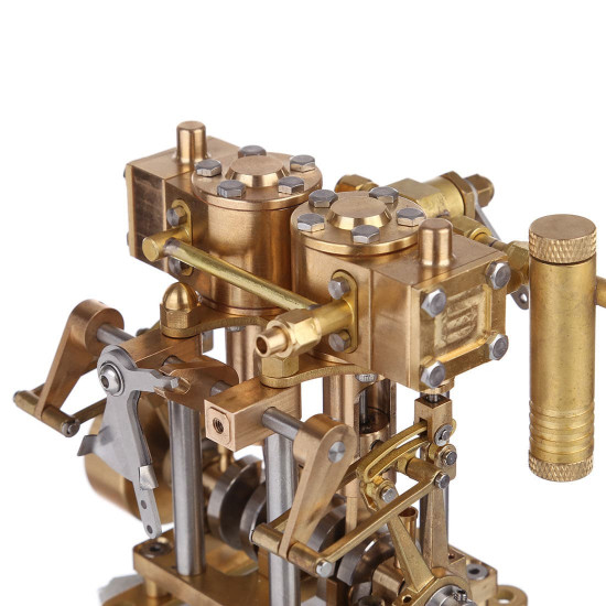 two cylinder reciprocating steam engine model mini brass double cylinder reciprocating engine model