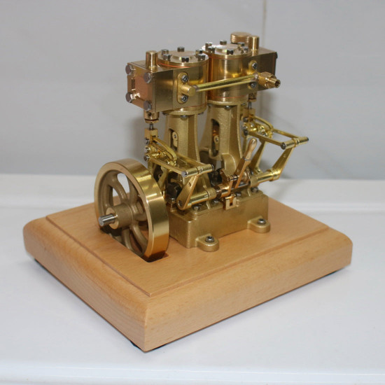 two cylinders double action hobby steam engine live steam