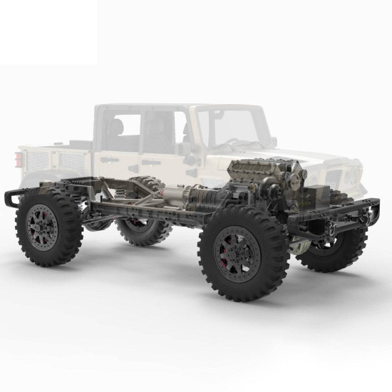 twolf tw-715 v8 engine rc off-road  4-door pick-up truck vehicle crawler kit 4wd 1/10 (no electronic equipment)