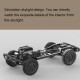 twolf tw-715 v8 engine rc off-road  4-door pick-up truck vehicle crawler kit 4wd 1/10 (no electronic equipment)