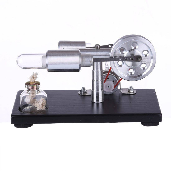 γ-type single cylinder stirling engine sterling generator with led lights with voltage digital display meter science toy