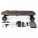 uiofo lw22 rc dual-drive scooter electric skateboard with rubber wheels and led lights set