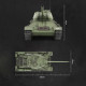 upgrade 1:16 soviet wwii t-34 rc tank model 2.4g military tank