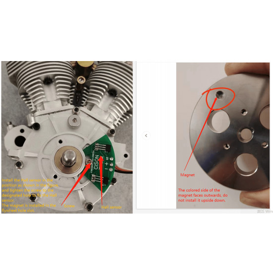 upgrade hall sensor for cison fg-vt9 9cc v-twin v2 engine