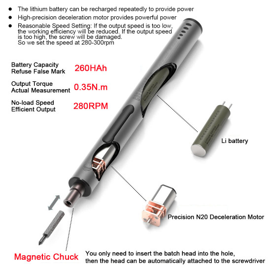 usb rechargeable cordless model engine repair tool kit mini electric screwdriver set 24-in-1