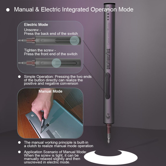 usb rechargeable cordless model engine repair tool kit mini electric screwdriver set 24-in-1