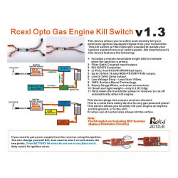 v2.0 rcexl remote kill switch for rc gasoline airplane engine