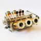 v6 solenoid engine brushless electromagnetic motor model engine