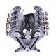 v8 high speed engine model electromagnetic 8-cylinder car engine working principle stem toy