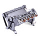 v8 high speed engine model electromagnetic 8-cylinder car engine working principle stem toy