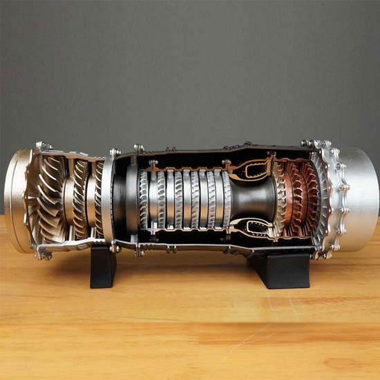 ws-15 turbofan engine 1/20 scale model diy assembly kits 150+ pcs