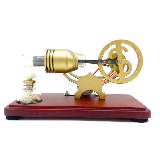 y-shape retro led stirling engine generator model educational science toy christmas