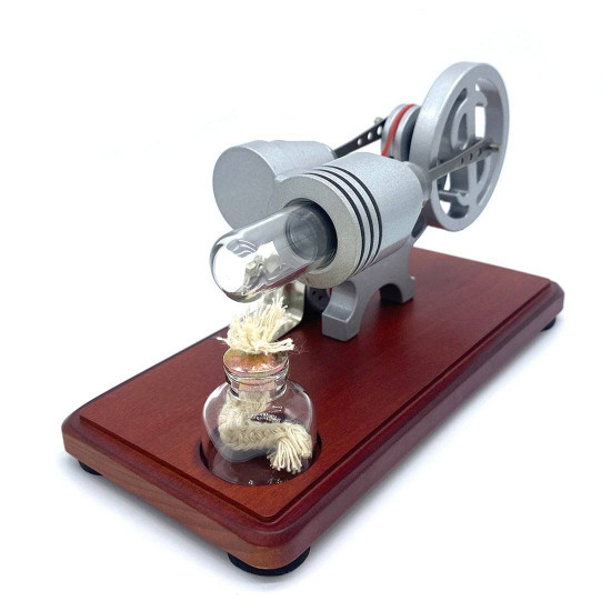 y-shape retro led stirling engine generator model educational science toy christmas