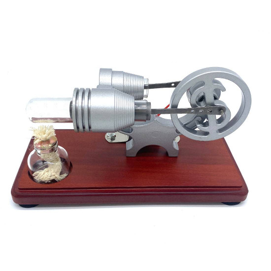 y-shape retro led stirling engine generator model educational science toy christmas