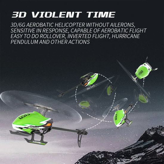 yu xiang f150 rc plane 2.4g 6ch direct drive brushless rc helicopter model - rtf edition